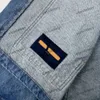 xinxinbuy 2024 Men designer jacka emboss brev tryckning långärmad denim sätter kvinnor svart vit blå grå khaki gul xs-2xl