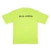 Men's T Shirts BLCG LENCIA Mens Summer Oversize Cotton Fabric Letter Embroidery T-shirt Unisex Washed Vintage Tops BL105