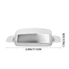 Dinnerware Sets Classic Butter Dish Lid Stainless Steel Keeper Box Covered Serving Tray Case Container Cover Fridge