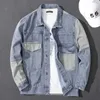 Jaquetas masculinas 2023 homens casuais oversize denim jaqueta coreano streetwear homens jeans jaqueta casacos casuais blusão macacão casaco outwear S-4XLL231026