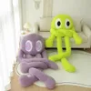 100-200 cm Giant Rozmiar ośmiornicy Poduszki Komfortowe Plush Green Alien Monster Toy Pchana długa ramiona rzucanie na chłopak poduszkę dekoracje biura 231220