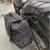 Messenger Bags Retro locomotive side bag universal waterproof side bag motorcycle canvas bag knight saddle bag 231219