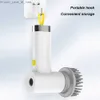 Cleaning Brushes Electric Spin Cleaner Handheld Cordless Cleaning Brush IPX5 Waterproof Power Shower Scrubbers with 3 Heads for Tiles Glass Grill Q231220