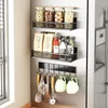 Kitchen Storage Magnetic Refrigerator Side Shelf Household Fridge Space Saving Organizer Rack