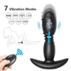 Vibrators Thrusting Prostate Massager Male Anal Vibrator Wireless Telescopic Dildo Butt Plug Anus Masturbator Sex Toys For Men 231219