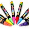 8 couleurs surligneur marqueur de craie liquide fluorescent stylo néon pour tableau d'écriture LED tableau noir peinture sur verre Graffiti bureau Su 231220