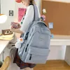 Backpack 2024 Teenage Girls Student Schoolbag Simple Fashion Boy Book Bag Women College Large Capacity Female Travel Backpacks