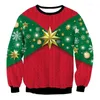 Men's Sweaters 2023 Christmas Carnival Unisex Fun Gift Santa Claus Elf Sweater Autumn/Winter Sweatersweater Matching Setssweater