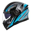 Casques de moto Casque Flip Up Double lentille Full Face Motocross Cyclisme Sécurité Bluetooth Montable Protection multicouche