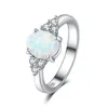 Cluster-Ringe Bettyue Modetrend für Frauen, reiner und frischer Stil, Ring mit ovalem Stein, für Hochzeit, Party, bezaubernder Kristallschmuck