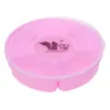 Dinnerware Sets Doitool Snack Container Candy Nut Serving 2Pcs Divided Tray Plate Plastic Lid 6