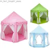 Игрушечные палатки Портативная детская игрушка Tipi Ball Ball Bool Princess Girl Castle Play House Дети маленький дом складывающий Playent Baby Beach Палатка Q231222