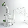 30mm büyük kase yağ brülörü bong sigara içme borusu 14mm dişi 6.5 inç kırmızı mavi kadın su bong kalın pyrex mini dab yağ kuleleri beher bongs