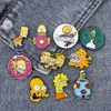 Funny Brooch Beer Male Star Skateboard Hunter Mermaid Deformed Eyes Pink Donut Bare Butt Long Nose Fish Fashion Punk Pin Jewelry