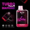 2023 Nouvelle arrivée E Cigarette Bounce Turbo Diamond 6000bouffées 5% Nic Stylo Vape jetable 13ml E-jiuce