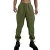 Pantalon pour hommes Shaker Pantalon de survêtement chaud avec cordon de serrage Jogging High Rave Bottoms 6 Mousse à mémoire de forme Hommes S avec ceinture élastique