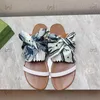 Chinelos femininos de couro genuíno sliders para mulher dedos abertos franja cores misturadas sapatos de verão plus size 34-41