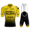 Huub Ribble Weldtite Cycling Tean Jersey 2021 Summer短袖サイクリング衣料通気性MTB Maillot Ciclismo Hombre Suit272T