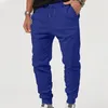 Men's Pants Skinny Solid Color Harem Casual Daily Wear Plain Sportswear Trousers Autumn Winter Pocket Leggings Pantalones