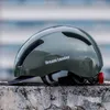 Cascos de escalada para hombre y mujer, casco de Ciclismo de Carretera de ciudad con luz trasera, visera extraíble, novedad de 2021