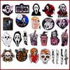 Gothic Ghost Email Booch Pink Proze telefoon Ghost CD Popcorn Ghost Coffee Spider Horror Badge Punk Rapel Pin Sieraden Geschenk