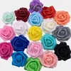 Fiori decorativi 7 cm Simulazione Pe Rose Schiuma Testa di fiore Matrimonio finto Decorazione regalo a led per la casa