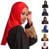 Abbigliamento etnico Ramadan One Piece Amira Hijab Donne musulmane Sciarpa pronta Indossare Foulard istantaneo Turbante Niqab Cappello a copertura totale Islamico