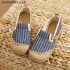 Dress Shoes Ethnic Style Vintage Women Slipper Spring Summer Flat Shoe Linen Shoes Soft Sole Walking Sandal Ladies Shoes Flat Shoes 231219