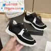 Thick soled Casual shoes women platform Travel leather lace-up sneaker 100% cowhide fashion lady Letters Flat designer Running Trainers men gym sneakers size 35-42H