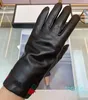 Designers pour hommes femmes écran tactile gants chauds en cuir hiver mode smartphone mobile gants à cinq doigts