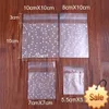 100 pièces Transparent bricolage cellophane à pois bonbons Cookie sac cadeau avec auto-adhésif pour mariage fête d'anniversaire décor de noël fête faveur fournitures de vacances