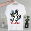 Heren T Shirts Devilman Debiruman Anime Devil Man Shirt Men Retro gewassen tops Tees Harajuku T-shirt Streetwear Hip Hop mannelijke t-shirts