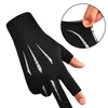 Cycling Gloves Sports Golf Ice Silk Riding Driving Two-Finger Fishing Non-Slip Fitness High-Elastic Ultraviolet Protection