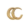 Berühmte Design-Broschen Gold C Marke Luxurys Desinger Brosche Frauen Herz Strass Perle Buchstaben Broschen Anzug Pin Modeschmuck Kleidung Dekoration Zubehör