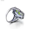 Solitaire Ring Szjiano High Quality 925 Sterling Silver Woman Rings 3 Stone Peridot Round Banquet Party Elegant Trend Luxury Fine JewelryL231220