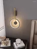 Lampy ścienne Nordic LED lampa Prosta salon sypialnia nocna El Cafe aluminiowe lampki aluminiowe korytarz schody krawędzi Sconce