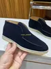 Open Walk Chukka Laarzen Designer Loropinas Schoenen Loropinas Hoge Top Enkele Schoen Lp Heren Leren Enkellaarzen met Frosted Schapenvacht en Britse Ultra Korte Laarzen f HBQG