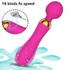 Vibromasseur puissant vibrateur 18 vitesses double moteur gode jouet sexuel pour femme Av