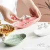 Bowls Nordic Instagram Style Jewelry Storage Tray Display Stand Lovely Birds Ceramic Accessories Decoration Dim Sum Plate