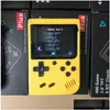 Portable Game Players Mini Handheld Console Retro Video Can Store 400 Games 8 Bit 3.0 Inch Colorf Lcd Cradle Design Drop Delivery Ac Dhesc