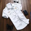Męskie koszule 2023 Wojskowe Koszulka o dużym krótkim rękawie Pure Cotton Streetwear Casual Men Clothing Chemise Homme 6xl