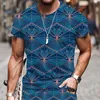 Men's T Shirts T-shirts Street Oversized T-shirt Luxury Outfit Hip-hop Tracksuit Funny Casual 3D Printed 2024 Short Sleeve Beach Tops