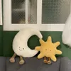Divertente Sun Moon morbido peluche per bambini carino cuscino da tiro Comfort bambole decorazioni per la casa regalo di Natale per bambini 231220