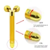 Eye Massager 3D Roller Face Massager Golden Beauty Bar Electric 360 Rotate Roller Thin Face Body Massager Face Lifting Tool Relax Ball 231220