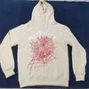 Pamuk Hoodies Örümcek SP5der 1 Hoodie Dünya Çapında Pembe Genç Thug Sweater Erkek Kadın Nevermind Köpük Baskı Külver Giyim