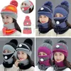 USB Verwarmde beanie sjaal hoed masker set gebreide beanie dop dikke skiganie met sjaal en gezicht warmer voor koud weer buitensporten 231220