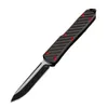 1Pcs High End U T 85 AUTO Tactical Knife D2 Titanium Coating Blade CNC 6061-T6/Carbon Fiber Handle EDC Pocket Gift Knives With Nylon Bag