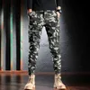 Męskie dżinsy projektant mody Mężczyźni dżinsy kamuflażowe spodnie wojskowe LTI Pockets Casual Cargo Pants Hombre Zipper Bottom Hip Hop Joggers L231220