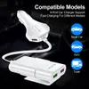 60W 12A QC3.0 Caricatore Auto veloce 4 Porta USB Hub estendendo 1,7 m/5,6 piedi di prolungata Auto sul retro anteriore Ricarica rapida per iPhone 13 14 15 Samsung HTC Android Telefono