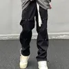 Men s Jeans Fashion Joggers Men Cargo Pants High Street Unique Pleated Design Streetwear Hip Hop Harajuku Trousers Straight Wide Leg 231219